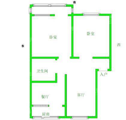 锦绣家园2室2厅1卫87㎡