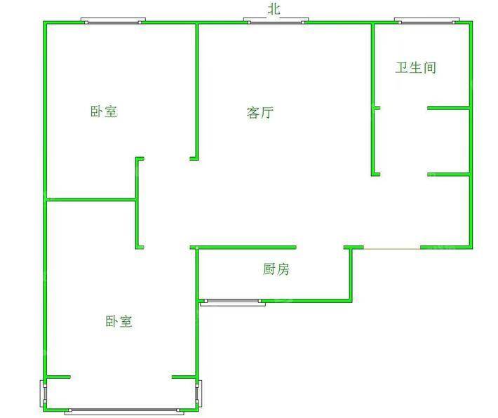 禧福荷堂A区2室2厅1卫102㎡