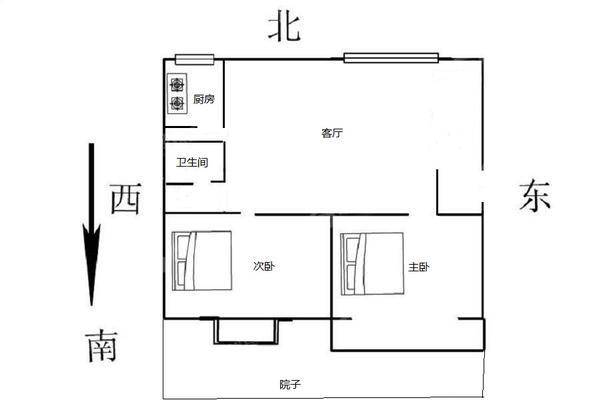 颐和庄园（三期C区）2室2厅1卫92㎡
