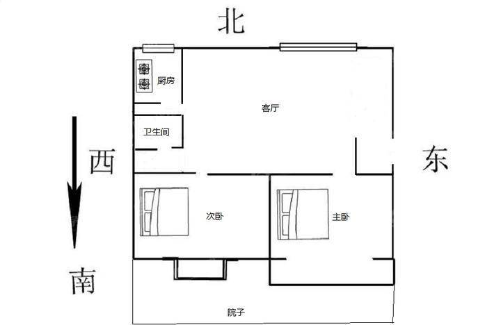 颐和庄园（三期C区）2室2厅1卫92㎡