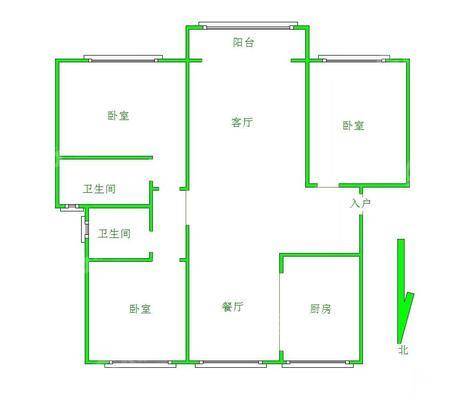 荣盛香堤荣府3室2厅2卫132㎡