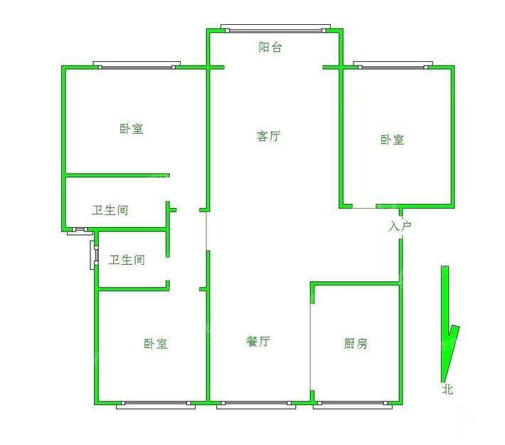 荣盛香堤荣府3室2厅2卫132㎡