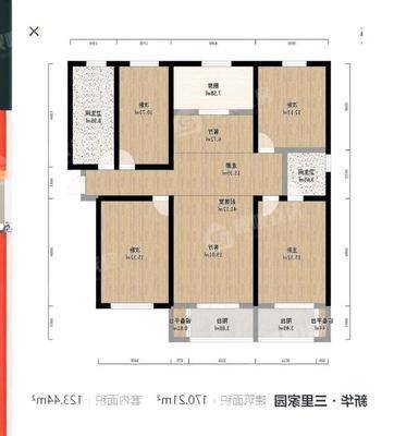 三里家园4室2厅2卫172㎡