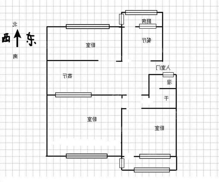 东环小区3室2厅1卫84㎡
