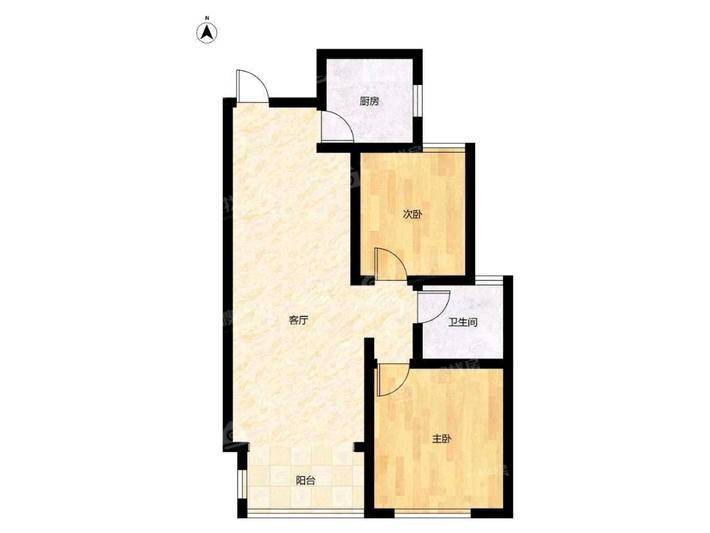 信友城市之光2室2厅1卫94㎡