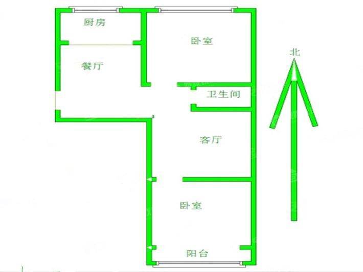 颐和家园2室2厅1卫71㎡