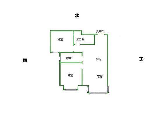 三里家园2室1厅1卫90㎡