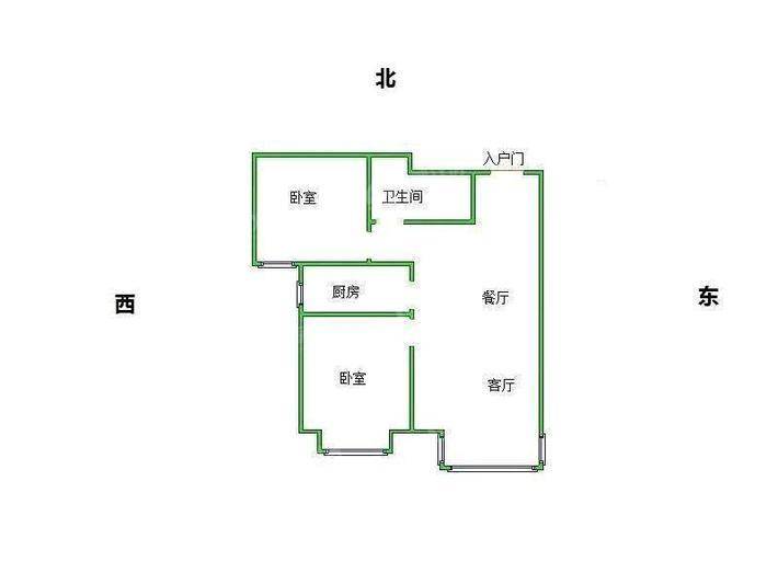 三里家园2室1厅1卫90㎡