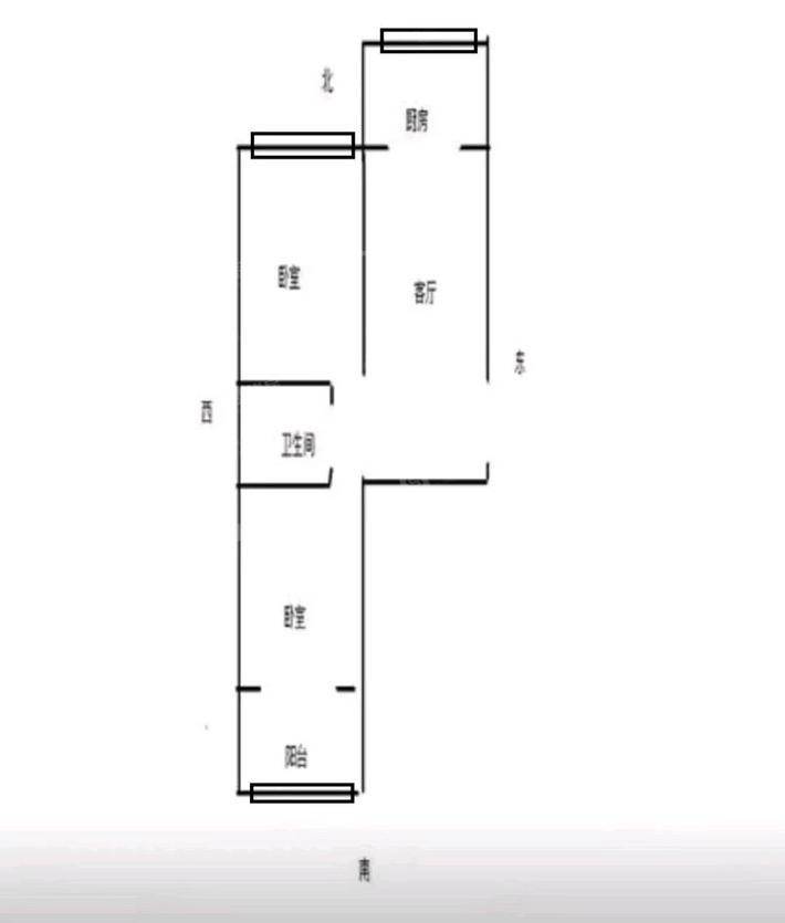 晨曦花园2室2厅1卫75㎡