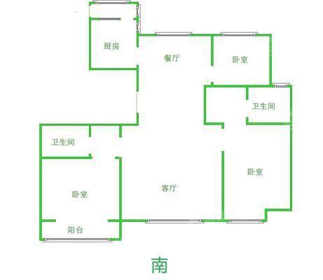 天成郡府西区3室2厅2卫134㎡