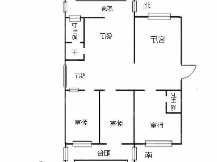 司法局宿舍3室2厅2卫126㎡