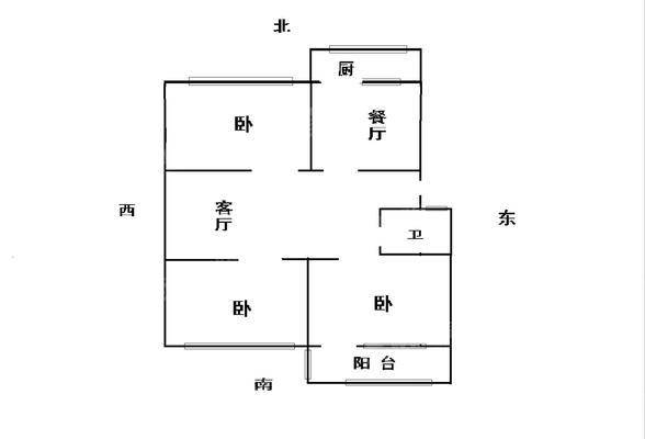 东环小区3室2厅1卫82㎡