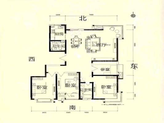 金鼎领域4室2厅2卫178㎡