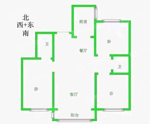 一世界回迁1-153室2厅2卫108㎡