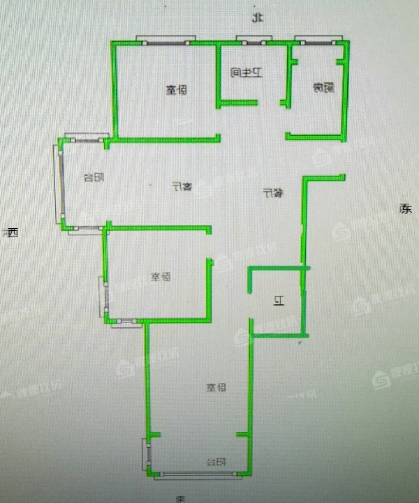 一世界回迁1-153室2厅2卫127㎡