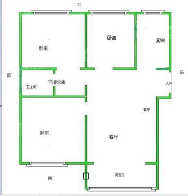 金域华城（金茂府）3室2厅1卫108㎡