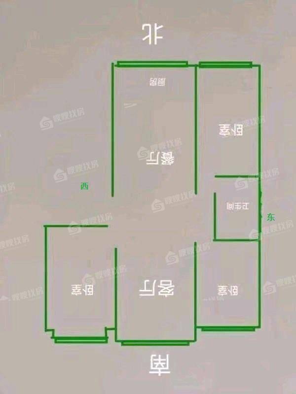 米苏阳光3室2厅1卫120㎡