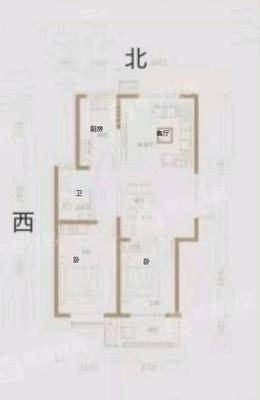 颐和庭园2室2厅1卫104㎡