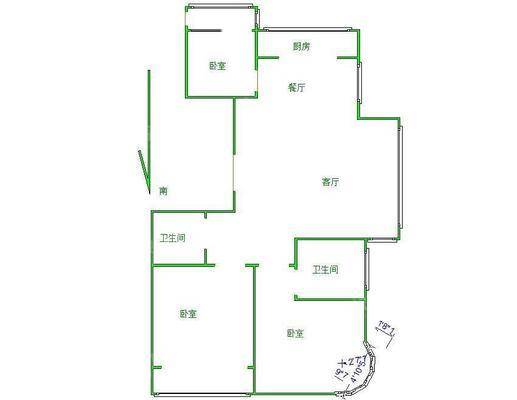天成明月洲西区3室2厅2卫117㎡