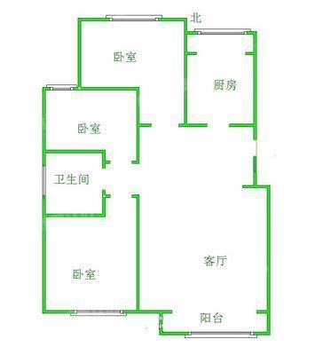 一世界回迁1-153室2厅1卫115㎡