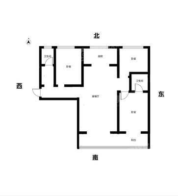 三里家园3室2厅2卫128㎡