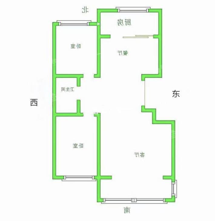 泰和世家（北区）2室2厅1卫103㎡