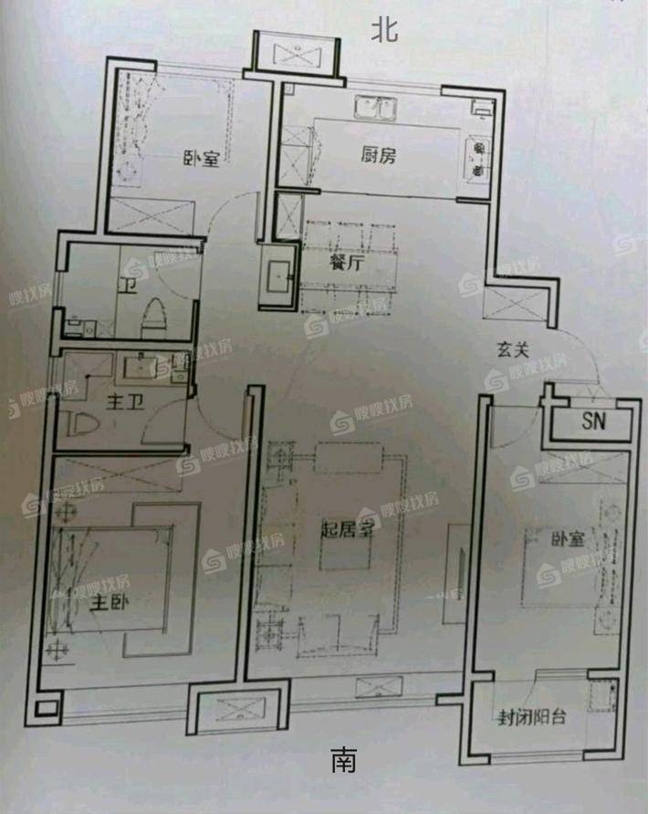 大运河新村（安运佳苑）3室2厅2卫124㎡