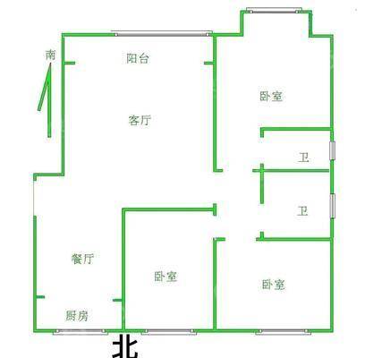 凤凰城（C区）3室2厅2卫126㎡