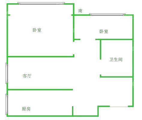 颐和尚城二区2室2厅1卫74㎡