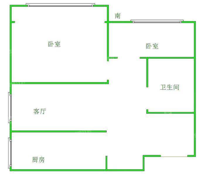 颐和尚城二区2室2厅1卫74㎡