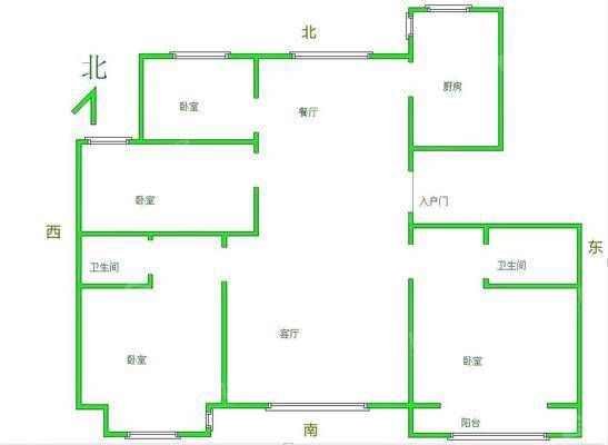天成明月洲西区3室2厅1卫139㎡