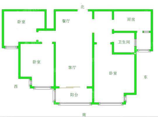 恒大城（商品房）3室2厅1卫111㎡
