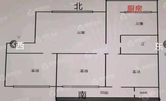 人才宿舍楼3室2厅1卫128㎡