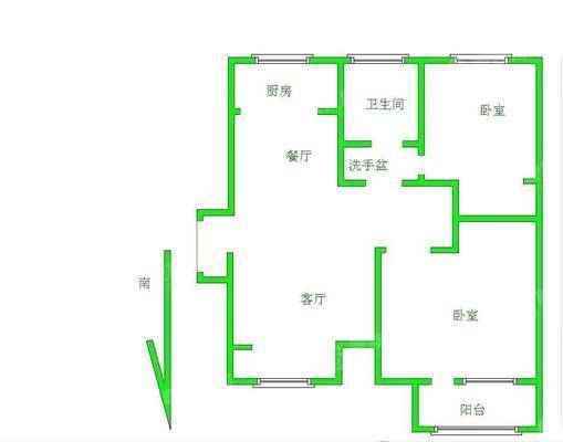 阿尔卡迪亚锦绣天地B区2室2厅1卫74㎡