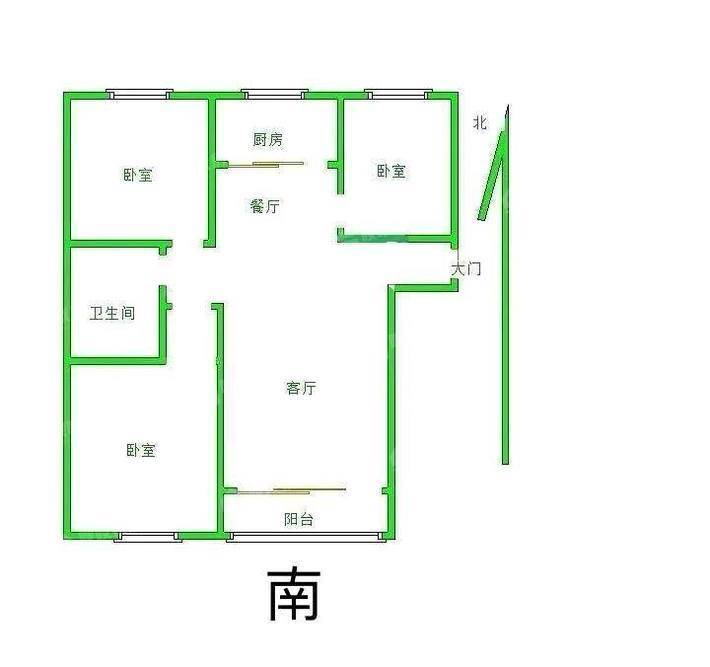 塞纳左岸3室2厅1卫127㎡