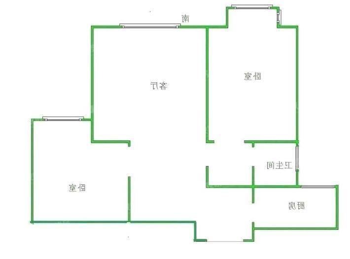禧福荷堂B区2室2厅1卫81㎡