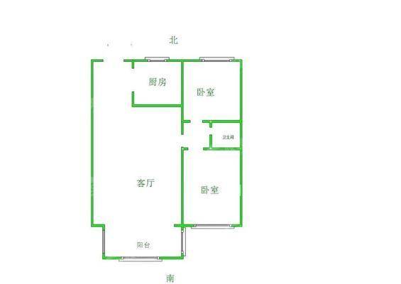 荣盛四季花语2室1厅1卫87㎡