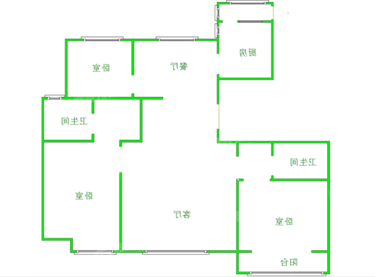 天成郡府西区3室2厅2卫139㎡