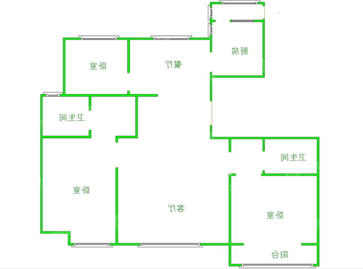 天成郡府西区3室2厅2卫139㎡