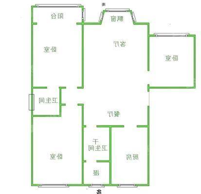 孔雀城A区3室2厅2卫126㎡