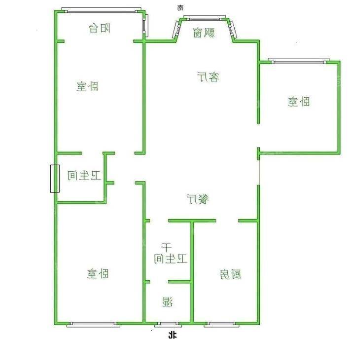 孔雀城A区3室2厅2卫126㎡