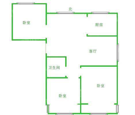 世纪家园3室2厅1卫115㎡