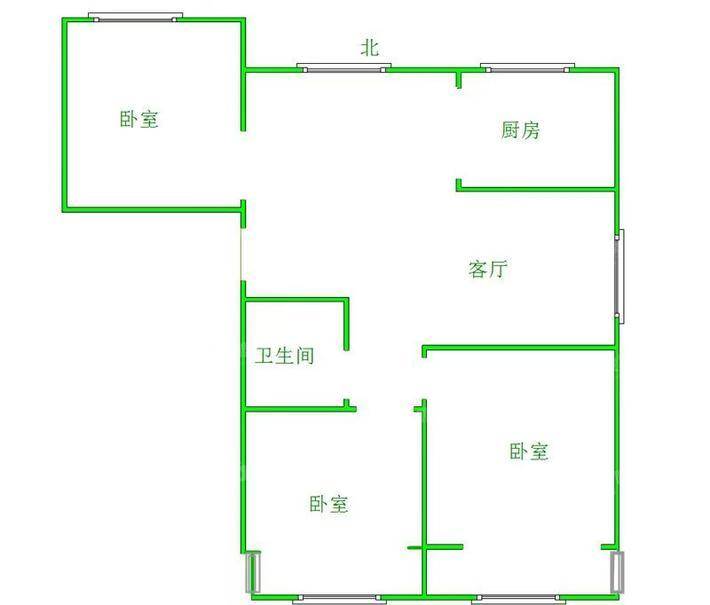 世纪家园3室2厅1卫115㎡