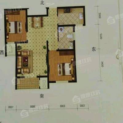金域华城（金茂府）2室1厅1卫87㎡