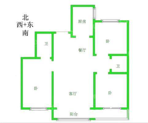 一世界回迁1-153室2厅2卫108㎡
