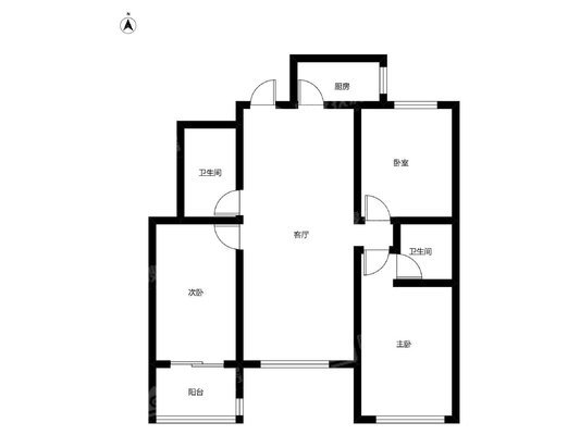 天成郡府东区3室2厅2卫130㎡