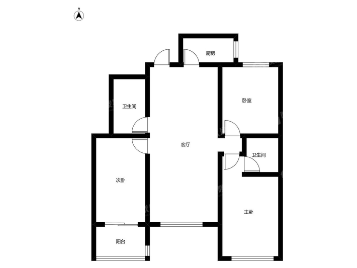 天成郡府东区3室2厅2卫130㎡