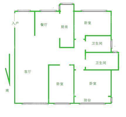 禧福荷堂A区3室2厅2卫138㎡