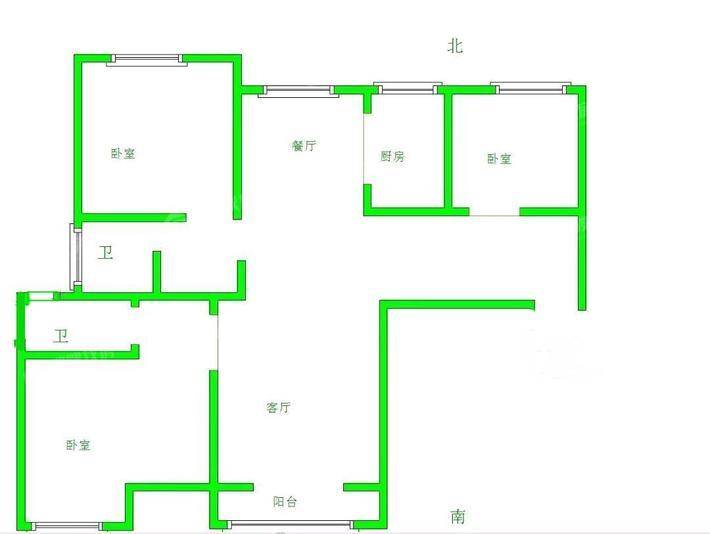 鼓楼上城西院3室2厅2卫142㎡