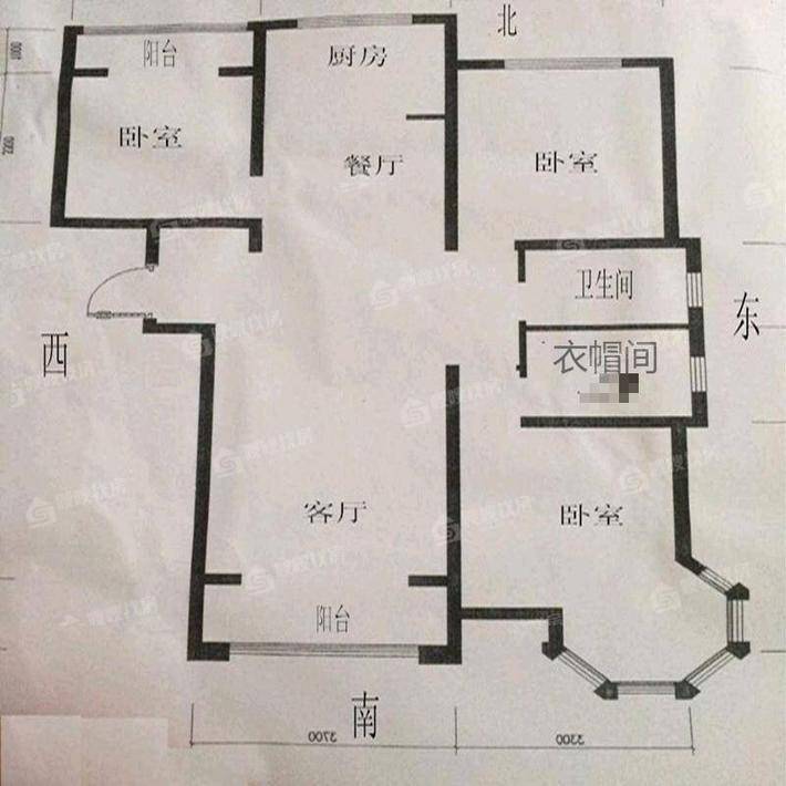 天成郡府西区3室2厅2卫125㎡
